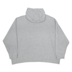 NIKE Womens Grey Pullover 4XL Cotton Blend Relaxed Fit Drawstring Hooded Top