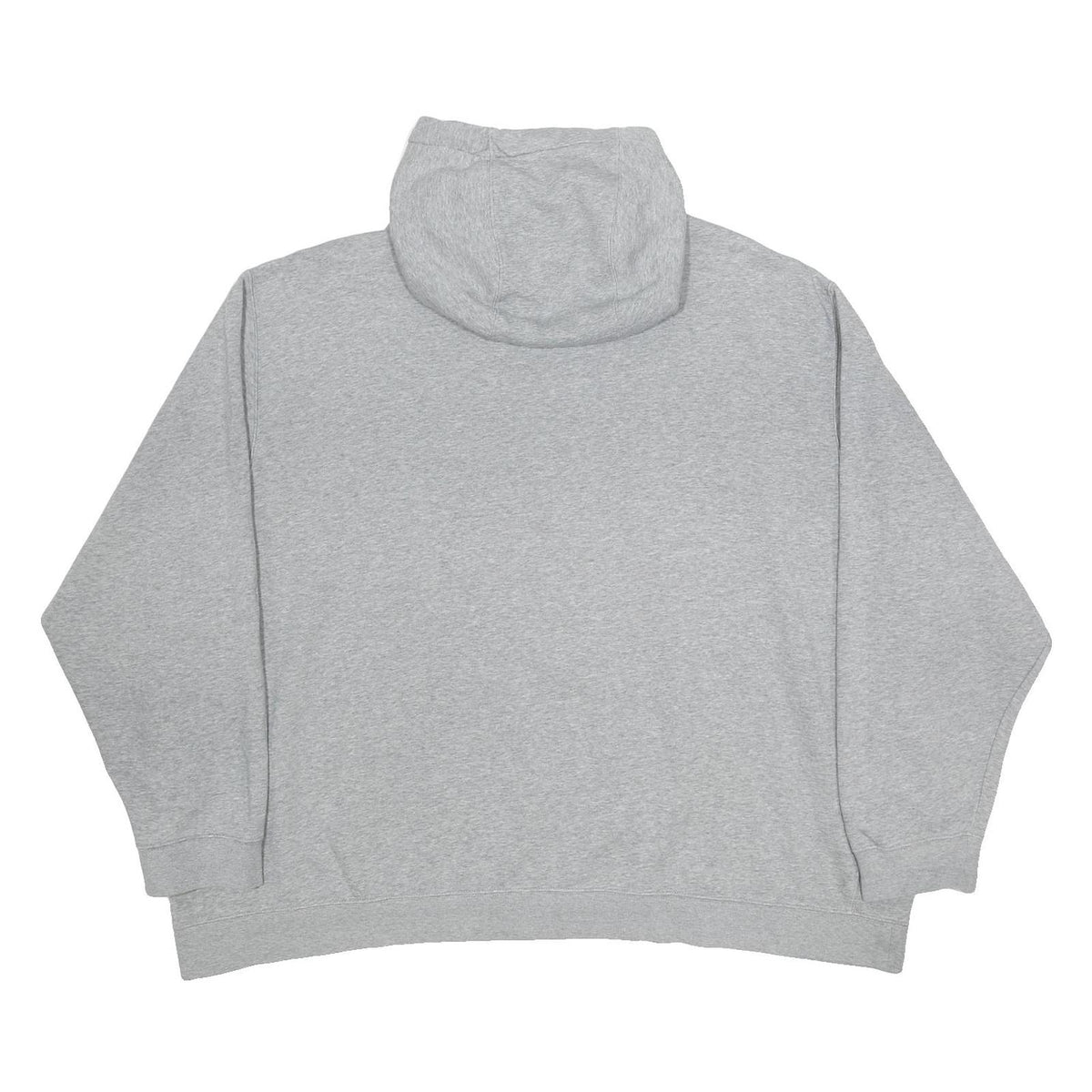 NIKE Womens Grey Pullover 4XL Cotton Blend Relaxed Fit Drawstring Hooded Top
