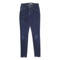 LEVI'S 721 High Rise Skinny Womens Jeans Blue Slim Skinny Denim W25 L30 Stretch