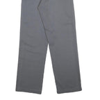 DICKIES Mens Cotton Blend Grey Regular Straight Trousers W30 L32 Workwear Zip