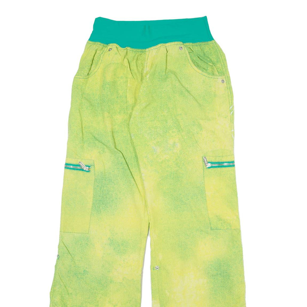 ZUMBA Outdoor Womens Trousers Green Relaxed Bootcut Nylon W23 L33