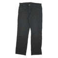 DICKIES Mens Black Regular Fit Straight Denim Jeans W36 L32 Classic Style