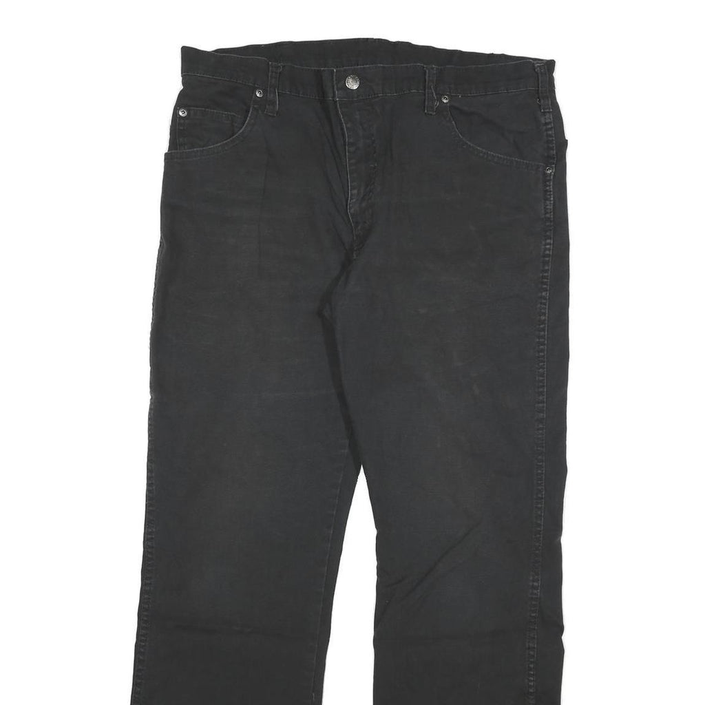 DICKIES Mens Black Regular Fit Straight Denim Jeans W36 L32 Classic Style