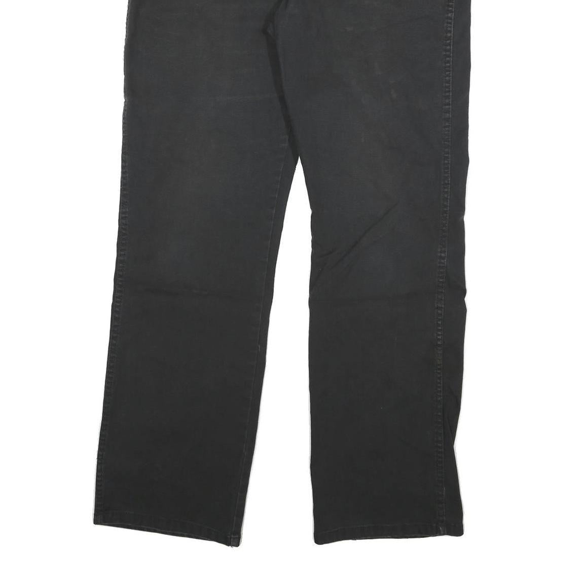 DICKIES Mens Black Regular Fit Straight Denim Jeans W36 L32 Classic Style