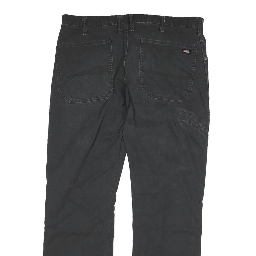 DICKIES Mens Black Regular Fit Straight Denim Jeans W36 L32 Classic Style