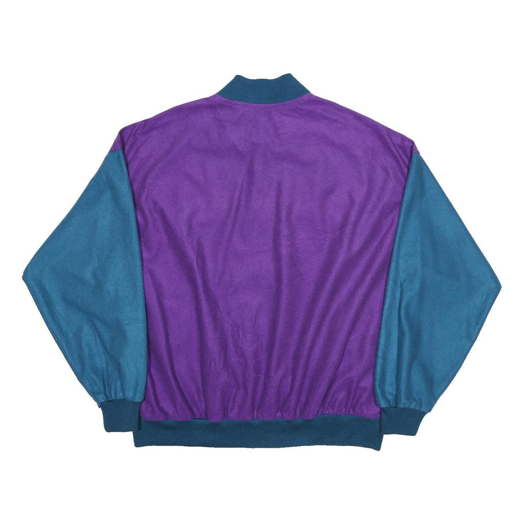 COLUMBIA Womens Purple & Blue Jacket XL Polyester Plain Zip Casual Outdoor