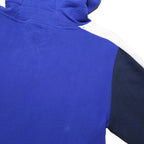 ELLESSE Womens Blue & Navy Panel Hoodie S Cotton Blend Casual Sweat Top