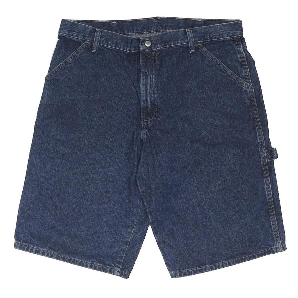 WRANGLER Mens Denim Blue Casual Shorts L W36 Workwear Cotton Blend