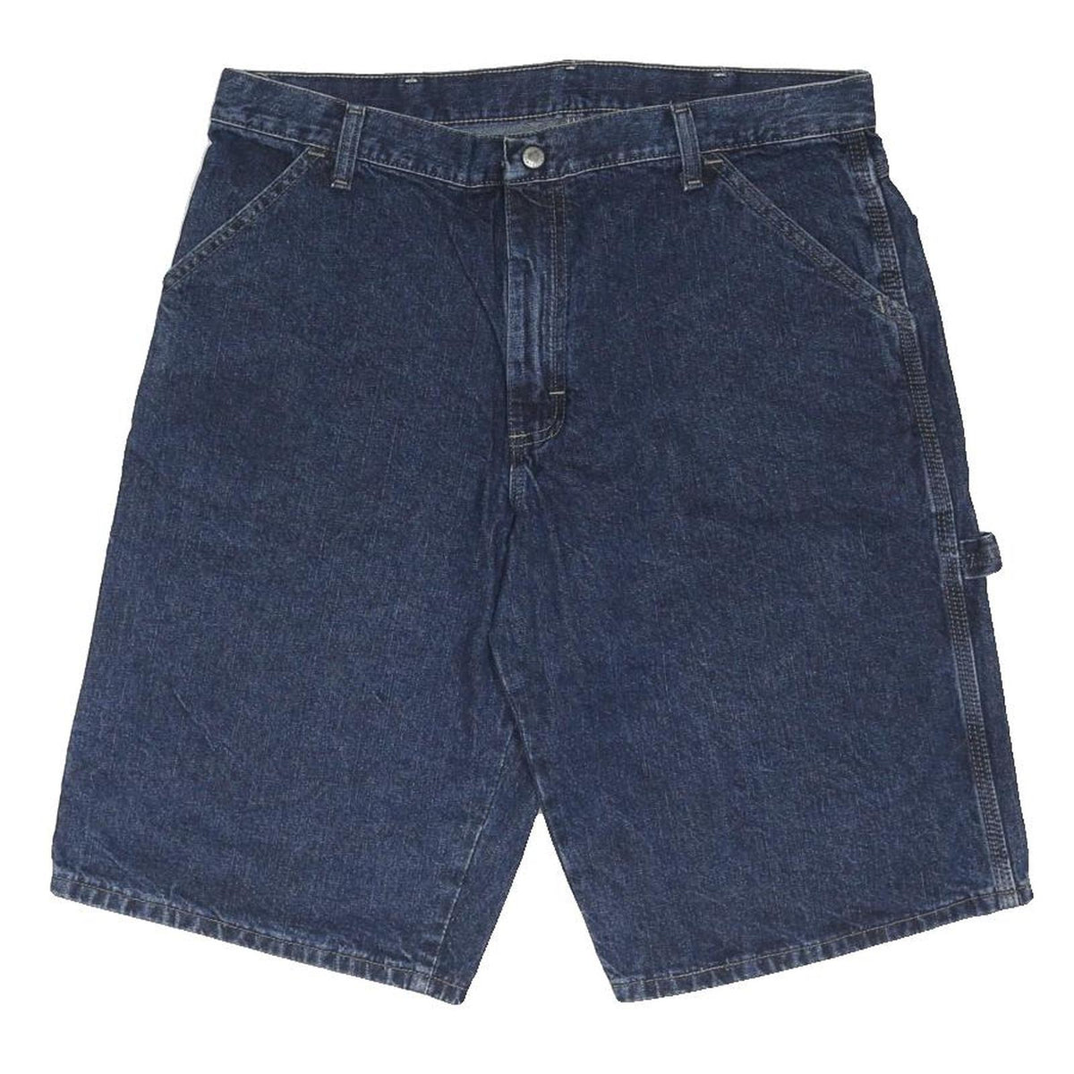 WRANGLER Mens Denim Blue Casual Shorts L W36 Workwear Cotton Blend