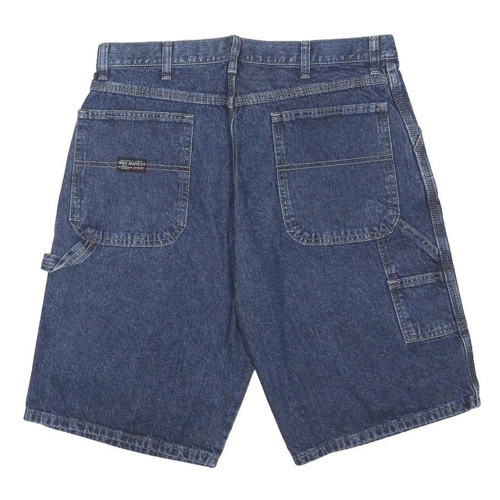 WRANGLER Mens Denim Blue Casual Shorts L W36 Workwear Cotton Blend