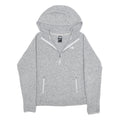 THE NORTH FACE Womens Grey Pullover Hoodie M ¼ Zip Zipped Pockets