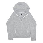 THE NORTH FACE Womens Grey Pullover Hoodie M ¼ Zip Zipped Pockets
