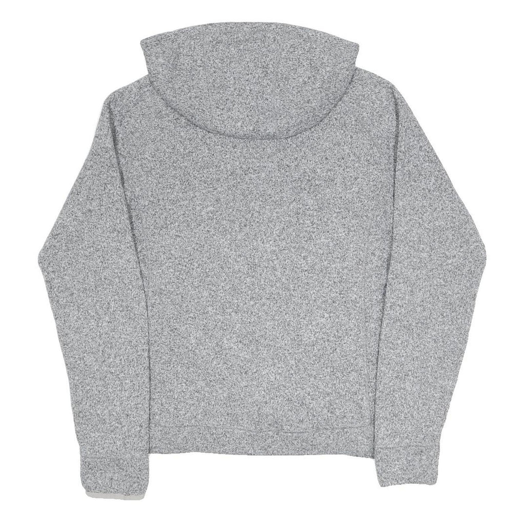THE NORTH FACE Womens Grey Pullover Hoodie M ¼ Zip Zipped Pockets