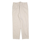 PENDLETON Womens Cotton Blend Cream Relaxed Straight Trousers W34 L30