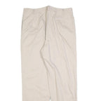 PENDLETON Womens Cotton Blend Cream Relaxed Straight Trousers W34 L30