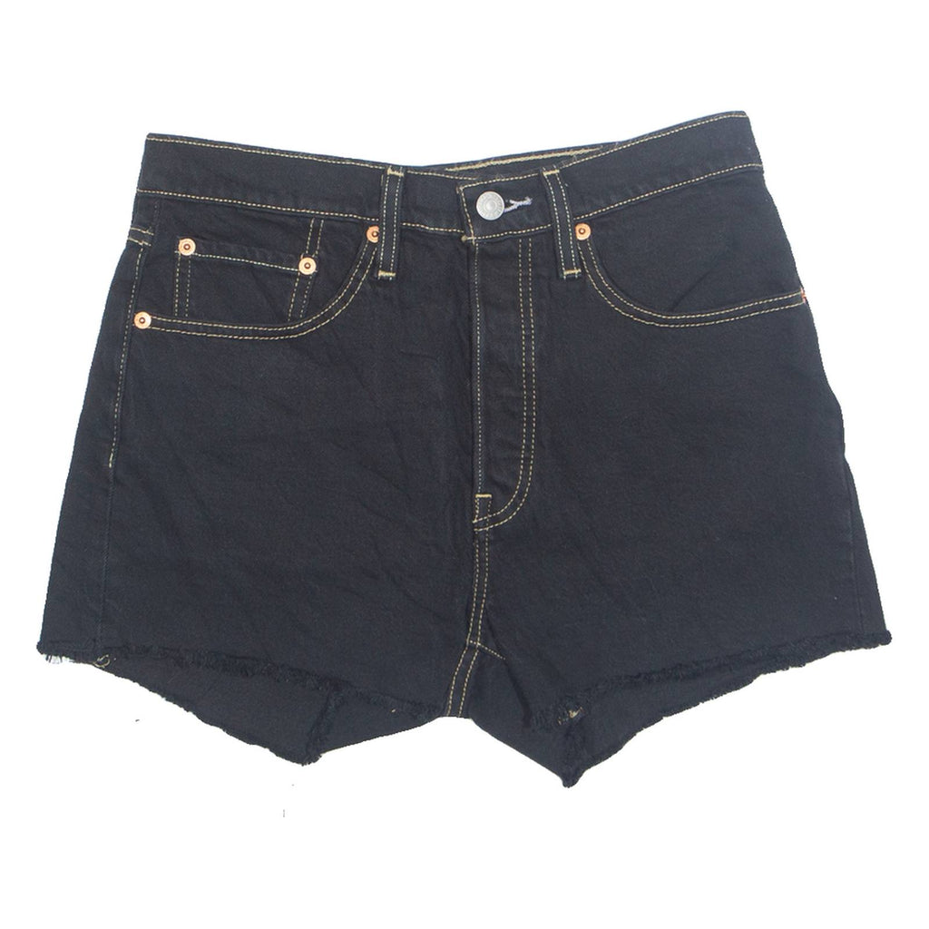 LEVI'S Cut Off 501 Womens Denim Shorts Blue S W28