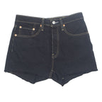 LEVI'S Cut Off 501 Womens Denim Shorts Blue S W28