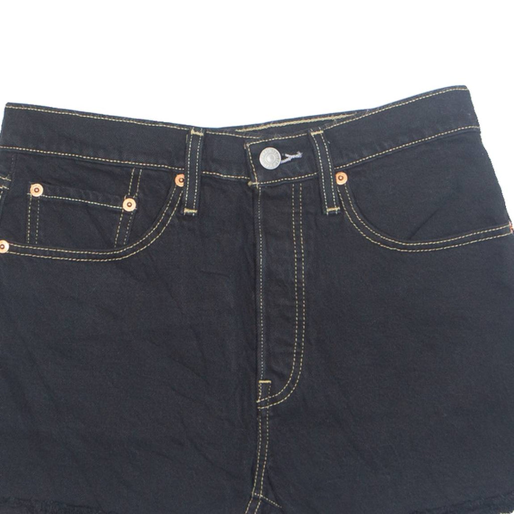 LEVI'S Cut Off 501 Womens Denim Shorts Blue S W28