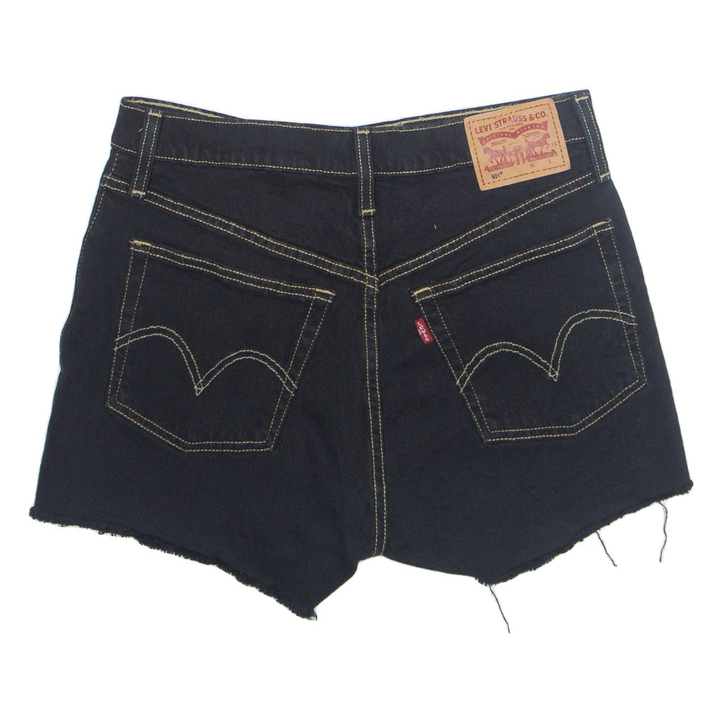 LEVI'S Cut Off 501 Womens Denim Shorts Blue S W28