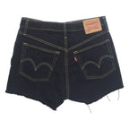 LEVI'S Cut Off 501 Womens Denim Shorts Blue S W28