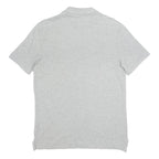 NIKE Mens Grey Short Sleeve Polo Shirt M Cotton Logo Casual Basic