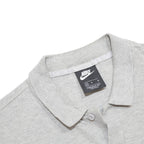 NIKE Mens Grey Short Sleeve Polo Shirt M Cotton Logo Casual Basic