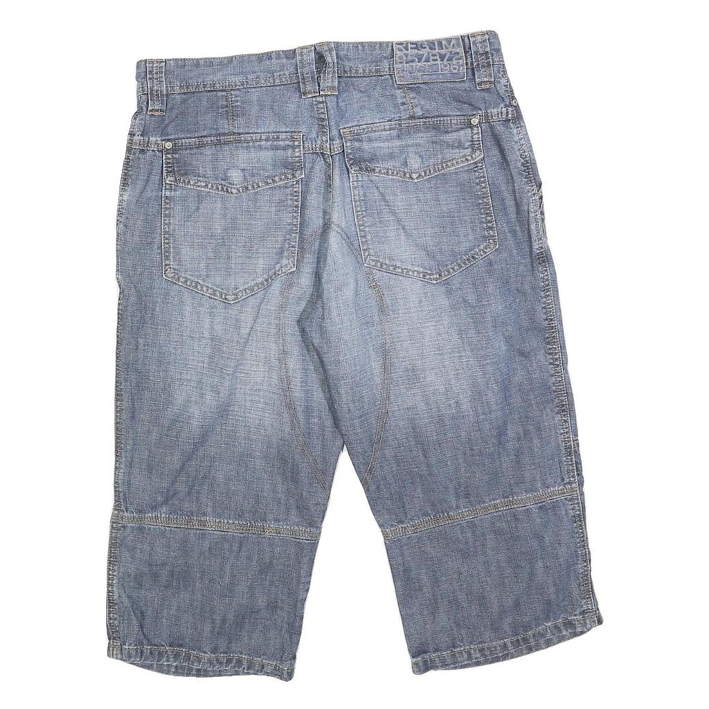 TOM TAILOR Mens Denim Blue Casual Shorts M W32 Cotton Blend Relaxed Fit