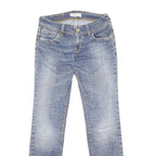 LEVI'S 571 Womens Slim Blue Denim Medium Wash W29 L32 Stretch Zip Slim Fit Jeans
