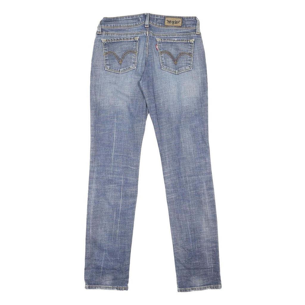 LEVI'S 571 Womens Slim Blue Denim Medium Wash W29 L32 Stretch Zip Slim Fit Jeans