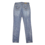 LEVI'S 571 Womens Slim Blue Denim Medium Wash W29 L32 Stretch Zip Slim Fit Jeans