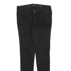 LEVI'S Womens Black Slim Skinny Denim Jeans Cotton Blend W27 L32 Classic Zip