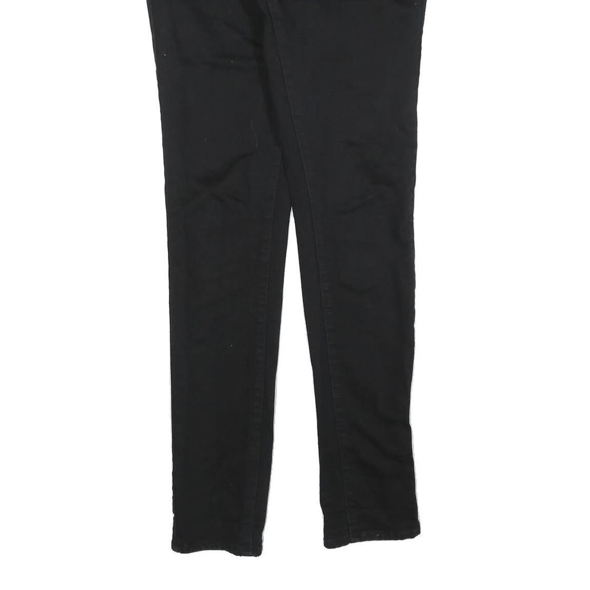 LEVI'S Womens Black Slim Skinny Denim Jeans Cotton Blend W27 L32 Classic Zip