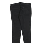 LEVI'S Womens Black Slim Skinny Denim Jeans Cotton Blend W27 L32 Classic Zip