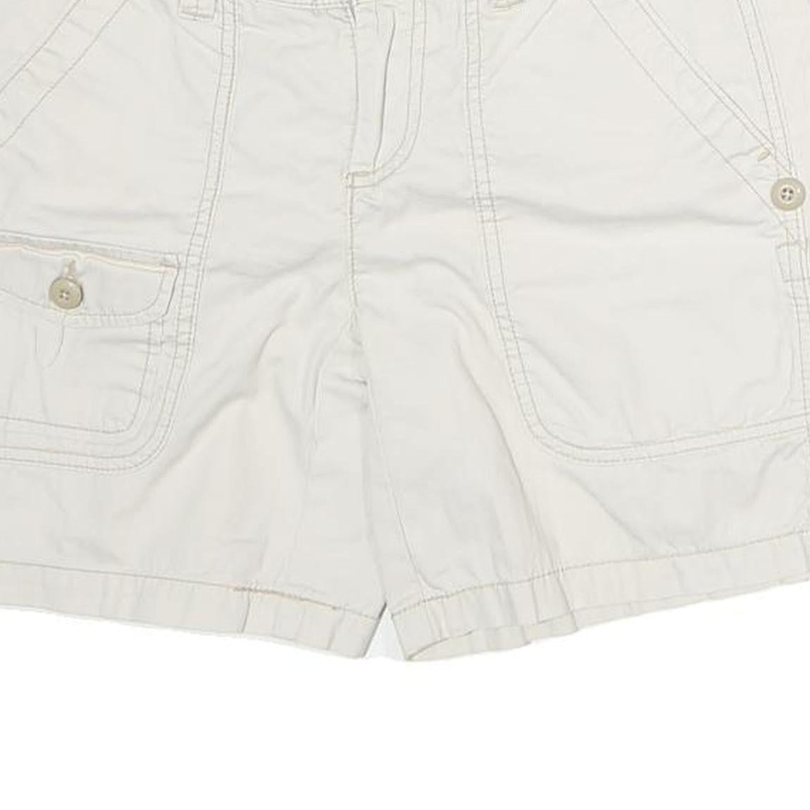 POLO RALPH LAUREN Womens Shorts White Casual Cotton M W32 Button Pockets