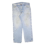 DICKIES Mens Jeans Blue Relaxed Straight Denim Light W40 L32 Workwear