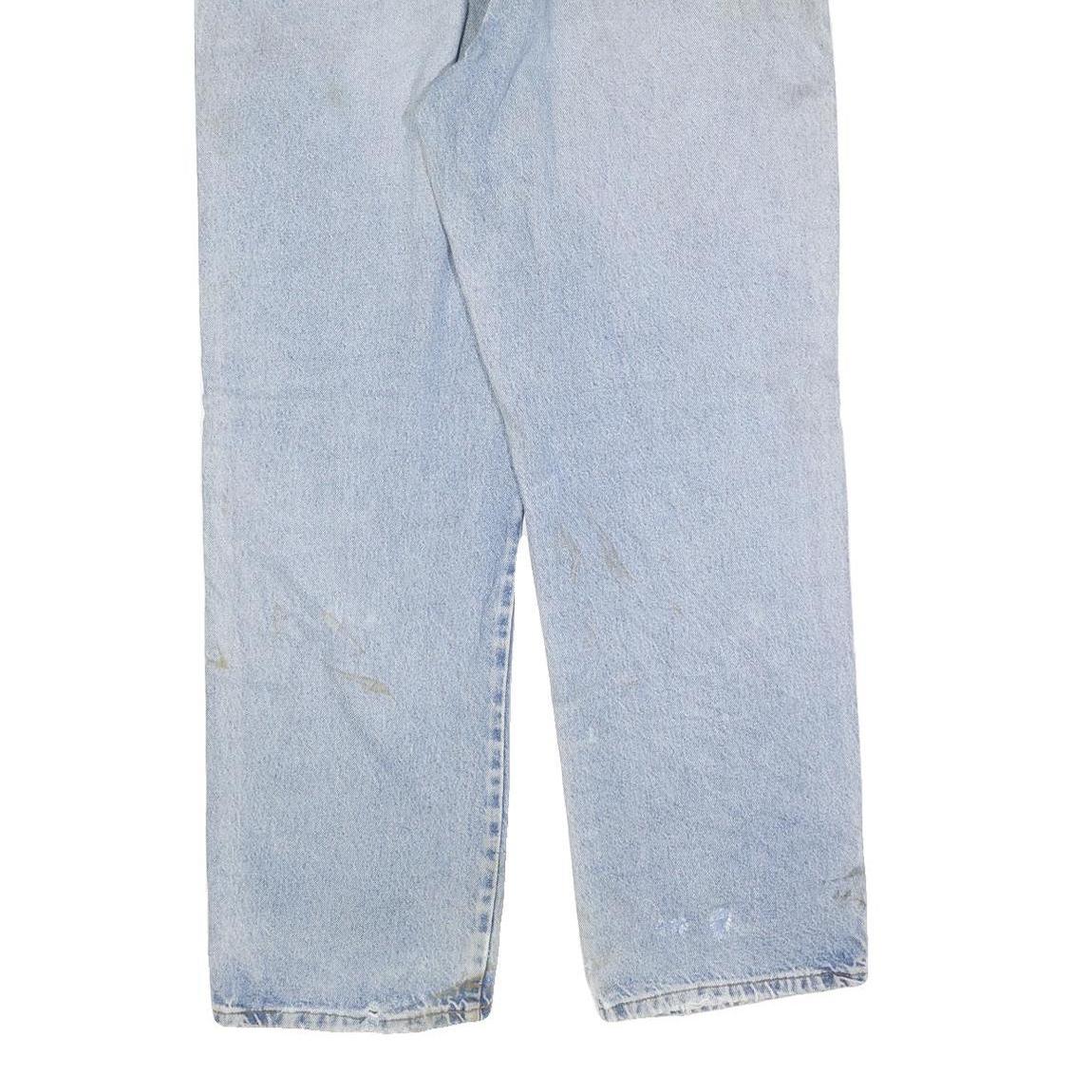 DICKIES Mens Jeans Blue Relaxed Straight Denim Light W40 L32 Workwear