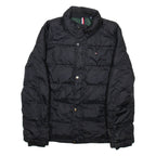 TOMMY HILFIGER Mens Puffer Coat Black Nylon S