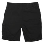 CALVIN KLEIN JEANS Mens Black Cargo Shorts S W34 Drawstring Pocket Logo