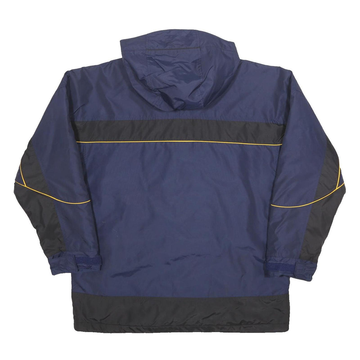 COLUMBIA Mens Blue & Black Sportswear Jacket L Polyester Zip Hooded Outdoor