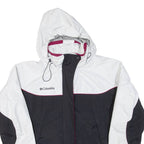 COLUMBIA Womens Rain Coat Black Hooded XL