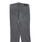LEVI'S 724 Womens Jeans Grey Regular Straight Denim Medium W26 L25