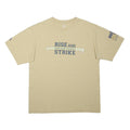 ADIDAS Mens Beige Notre Dame Football Graphic T-Shirt M Short Sleeve Crew Neck