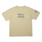 ADIDAS Mens Beige Notre Dame Football Graphic T-Shirt M Short Sleeve Crew Neck
