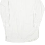 Mens White Cotton Blend Formal Shirt M Long Sleeve Button Collar Classic Fit