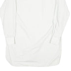 Mens White Cotton Blend Formal Shirt M Long Sleeve Button Collar Classic Fit