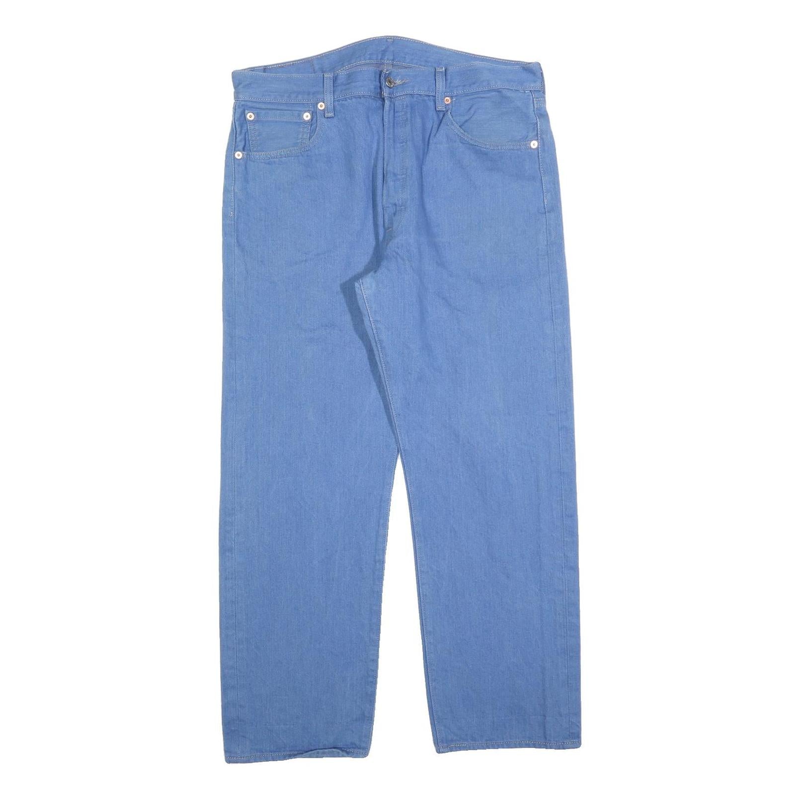 LEVI'S 501XX Mens Jeans Blue Regular Straight Denim W36 L30 Classic Cotton Blend