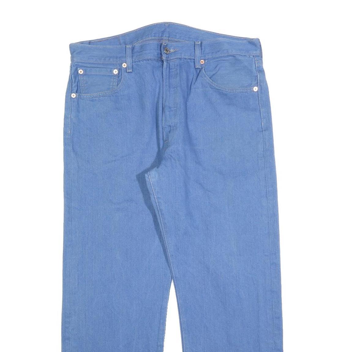 LEVI'S 501XX Mens Jeans Blue Regular Straight Denim W36 L30 Classic Cotton Blend
