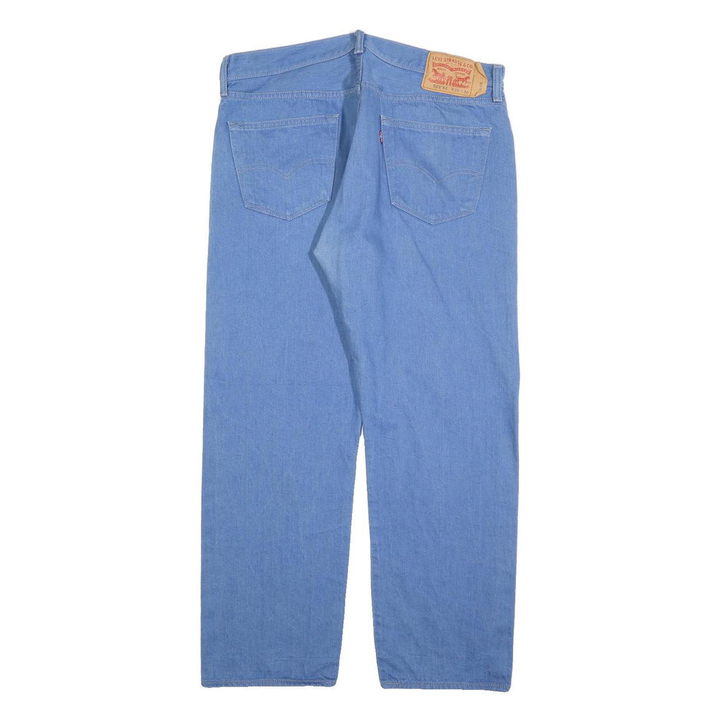 LEVI'S 501XX Mens Jeans Blue Regular Straight Denim W36 L30 Classic Cotton Blend