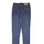 LEVI'S Womens Jeans Blue Slim Skinny Denim Medium W26 L32 Cotton Blend Zip