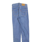 LEVI'S 721 Womens Slim Blue Denim Light W24 L30 Stretch Zip Jeans
